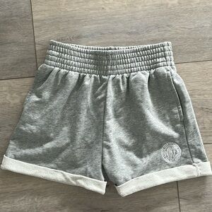 Nike Shorts - high waisted Grey jersey sweat shorts